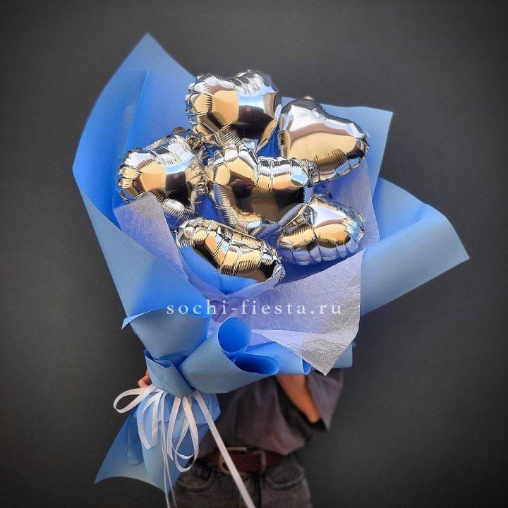 Букет из шаров сердец  №2 в Красноярске