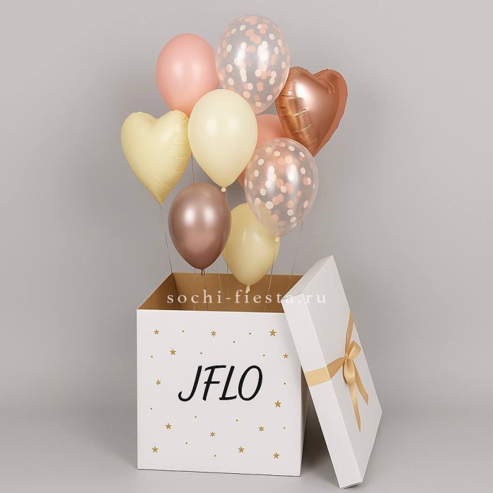 Коробка-сюрприз с шарами №2 в Красноярске