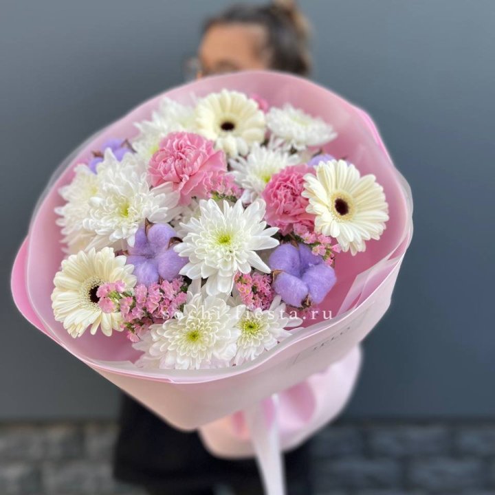 Букет цветов "Пинк спринг" в Красноярске