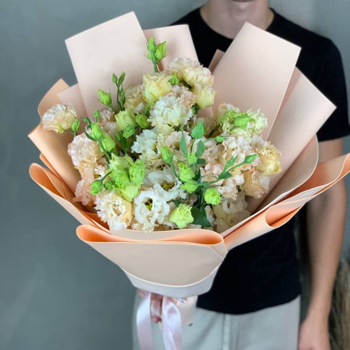 Букет эустом "Крем" в Красноярске