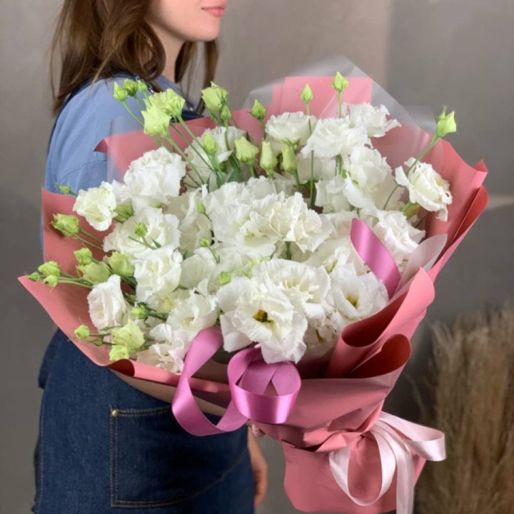 Букет эустом "Пудра" в Красноярске