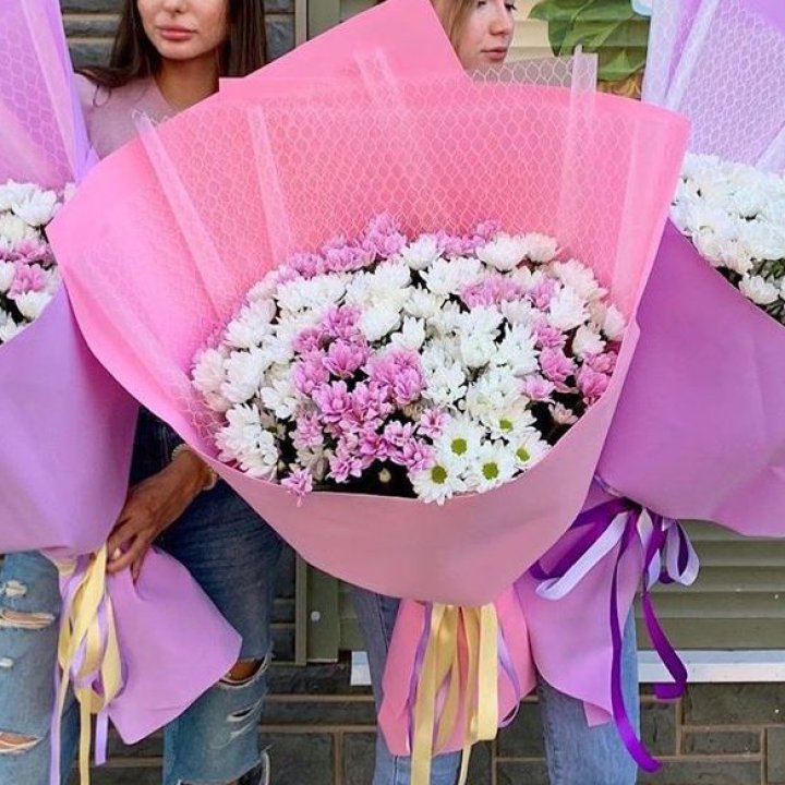 Букет хризантем №3 в Красноярске