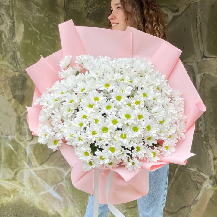  Букет хризантем "Крем" в Красноярске