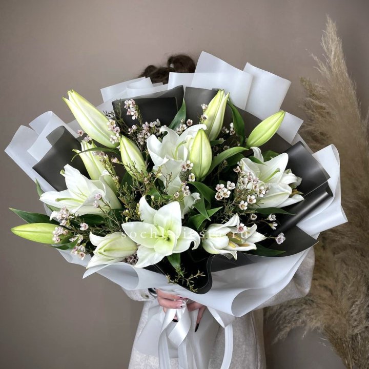 Букет лилий Снежная королева в Красноярске