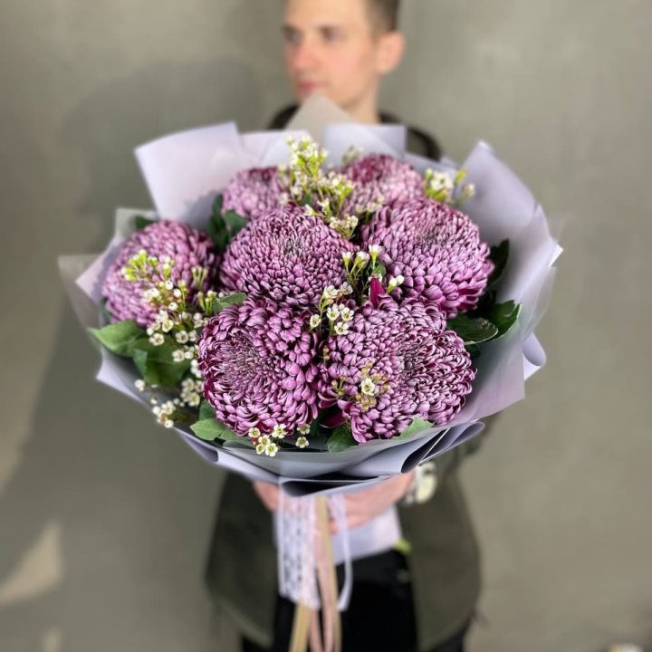 Букет хризантем "Палермо" в Красноярске