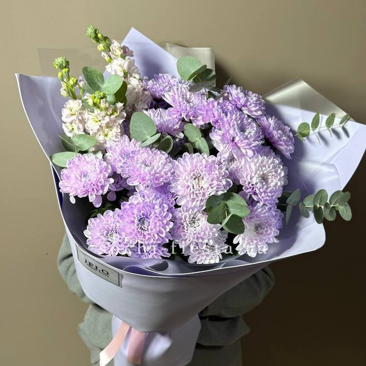 Дуо хризантема и маттиола в Красноярске