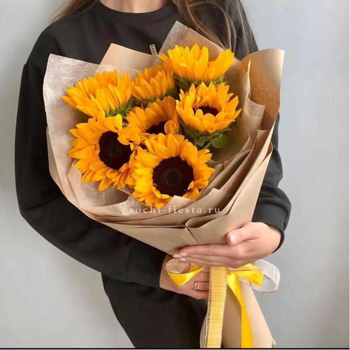 Букет из подсолнухов в Красноярске