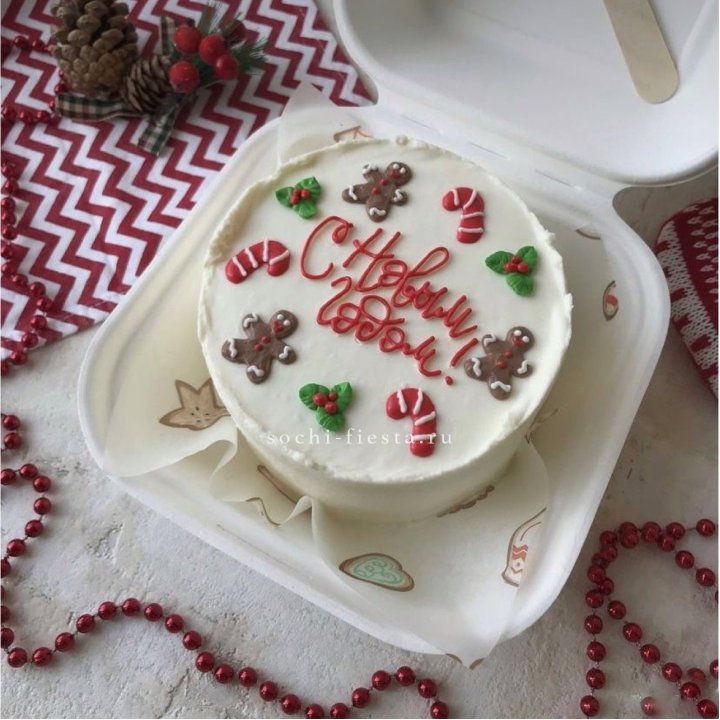 Бенто-торт "С Новым Годом!" в Красноярске