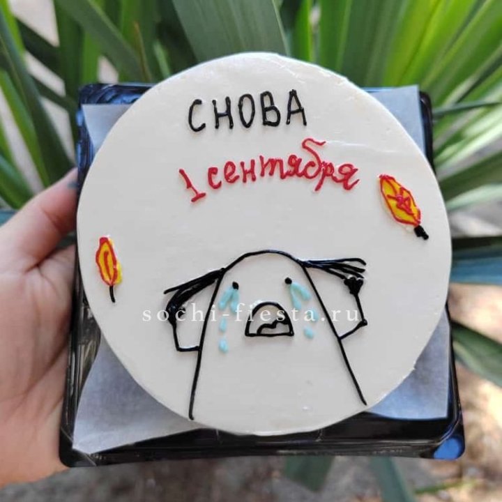 Бенто-торт "Не опять, а снова..." в Красноярске