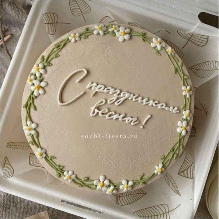 Бенто-торт "C праздником весны!"  в Красноярске