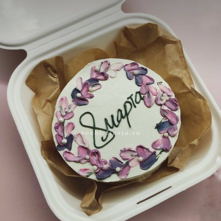 Бенто-торт "8 марта цветы"  в Красноярске