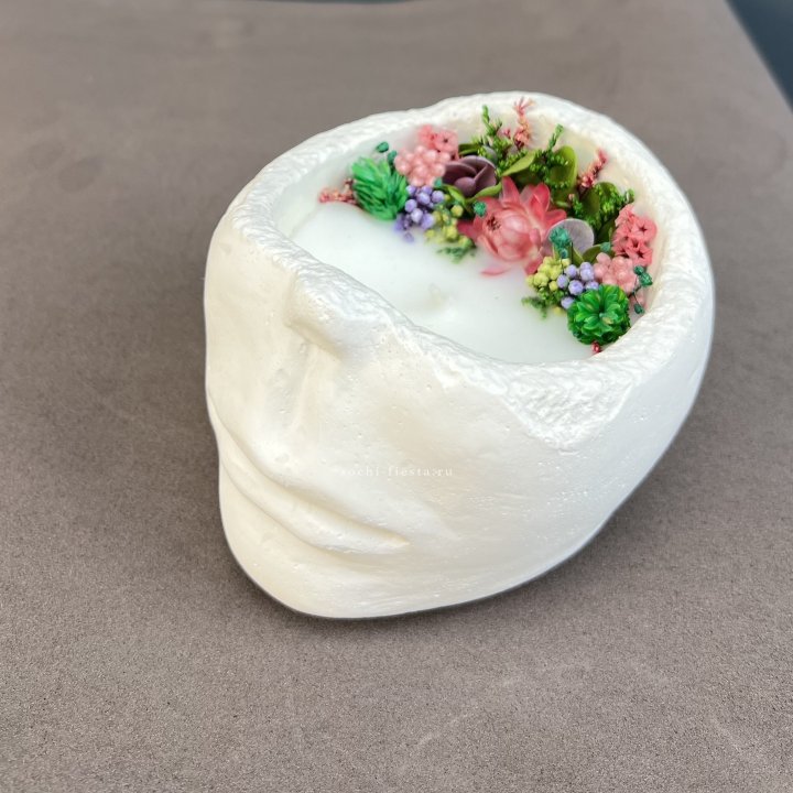 Свеча ароматическая в гипсе  в Красноярске