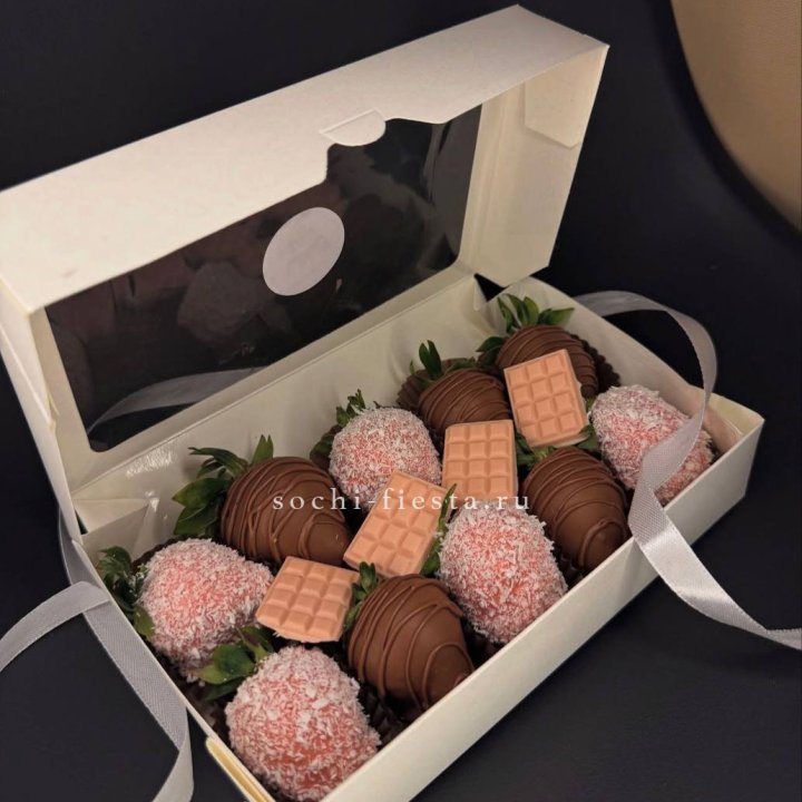 Клубника в шоколаде 10 ягод №2 в Красноярске