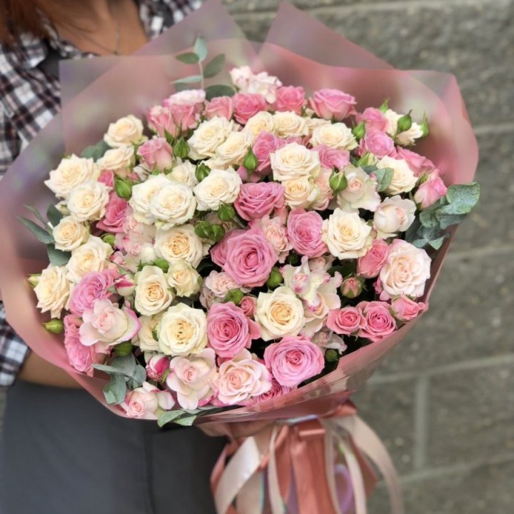 21 кустовая роза в Красноярске