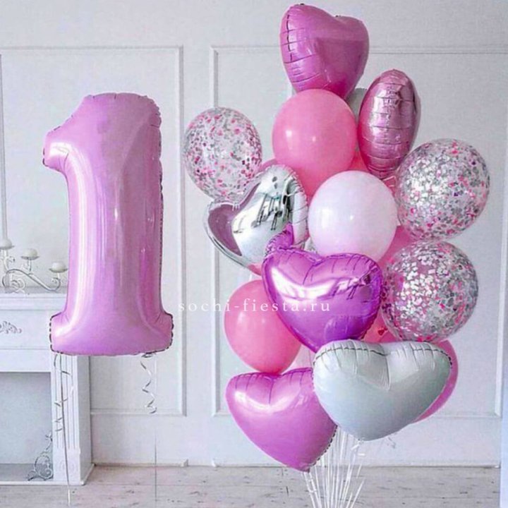 Набор шаров "С днем рождения" в Красноярске