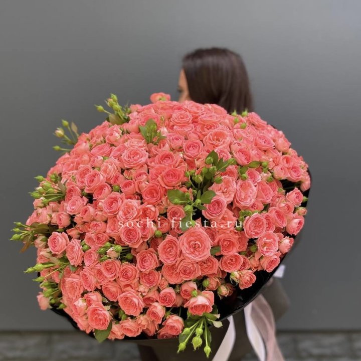 101 кустовая роза Барбадос в Красноярске