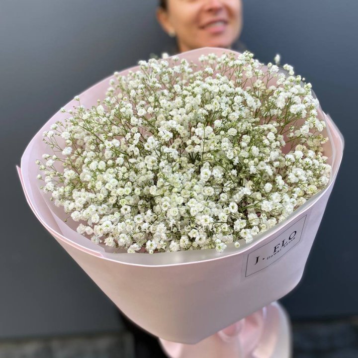 11 белых гипсофил в фоамиране в Красноярске