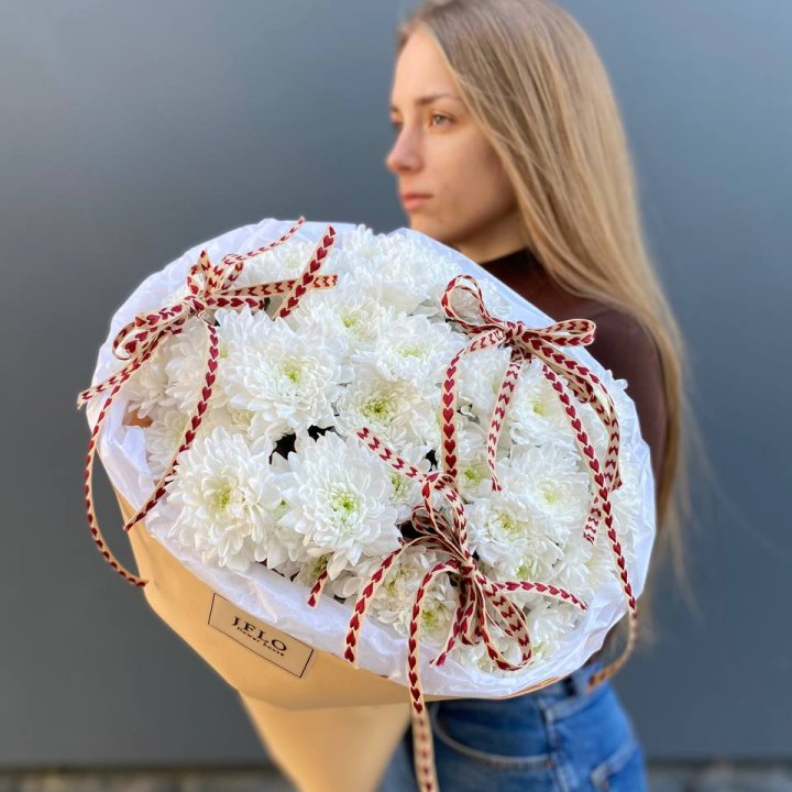 Букет "Хризантемы с любовью" в Красноярске