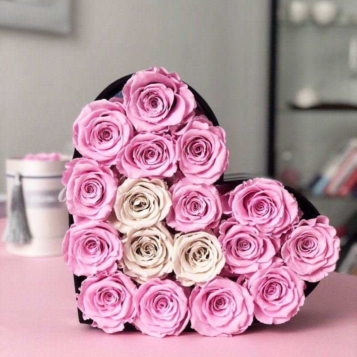 Сердце из роз в Красноярске