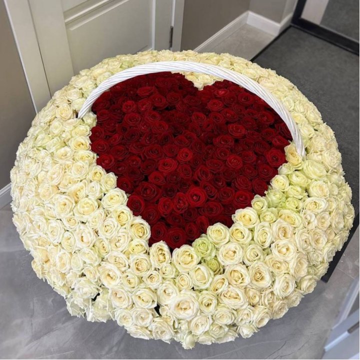 501 роза сердце в Красноярске