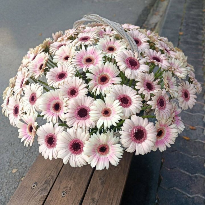 Корзина с герберами  в Красноярске