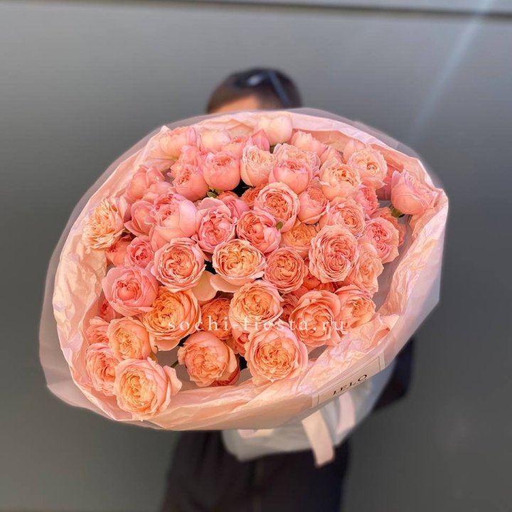 Букет из 21 пионовидной розы Джульетта в Красноярске
