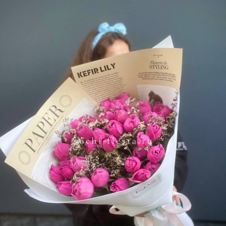 Пионовидные розы баблс №3 в Красноярске