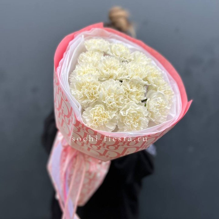 Белые диантусы №2 в Красноярске