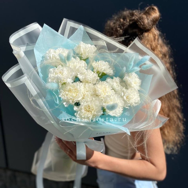 Воздушный букет из диантусов  в Красноярске