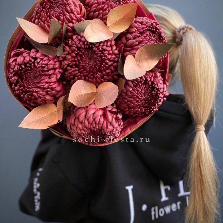 Хризантемы "Голд шоколад" в Красноярске