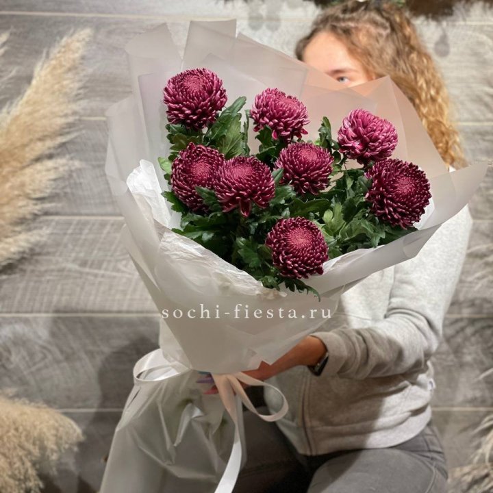 Хризантемы Бигуди в Красноярске