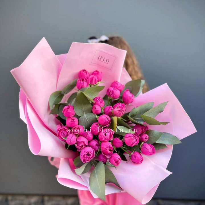 Пионовидные розы баблс в Красноярске