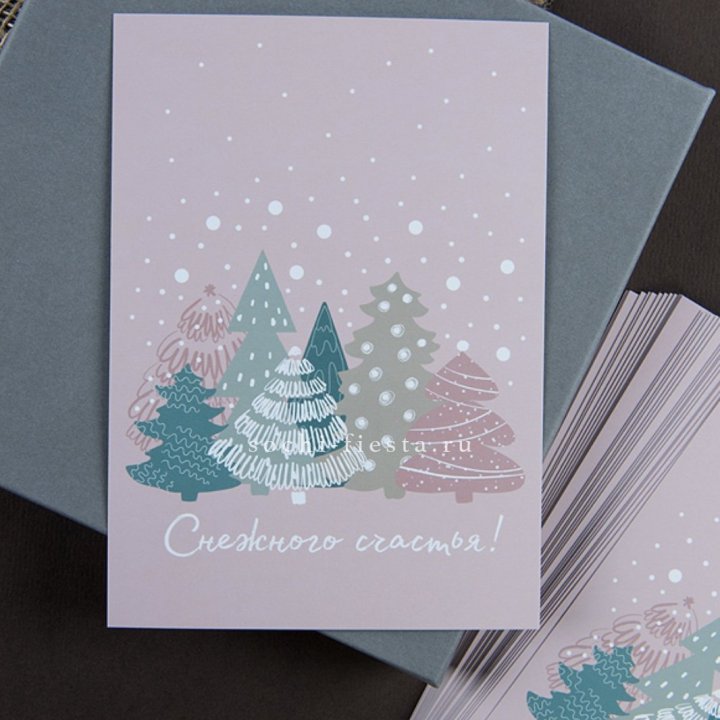 Открытка к букету "Снежного счастья" в Красноярске