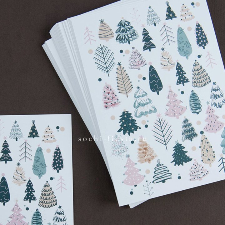 Открытка к букету "Елки" в Красноярске