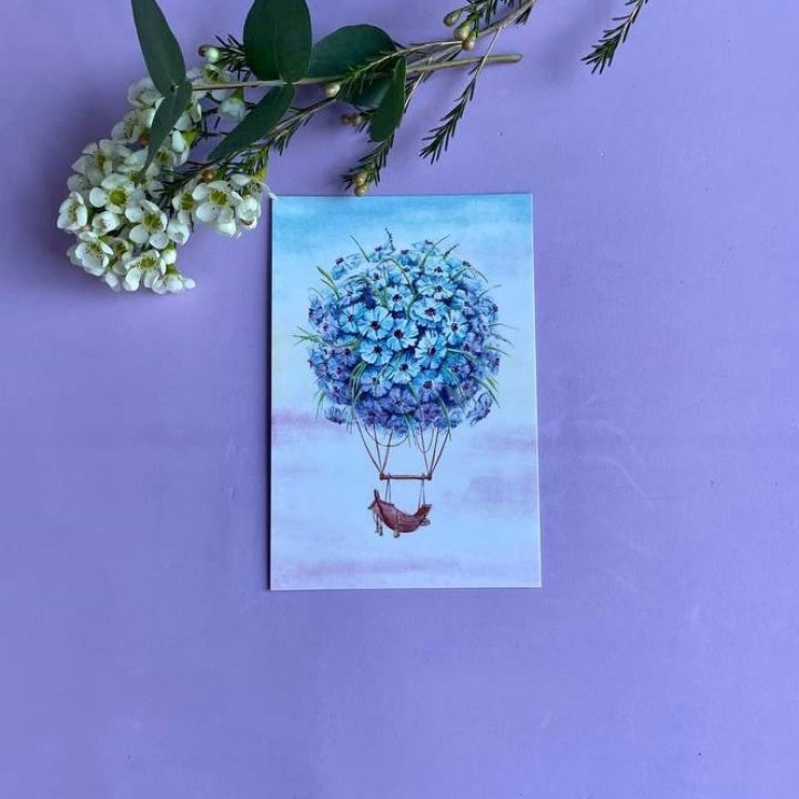 Открытка к букету "Флоростат" в Красноярске