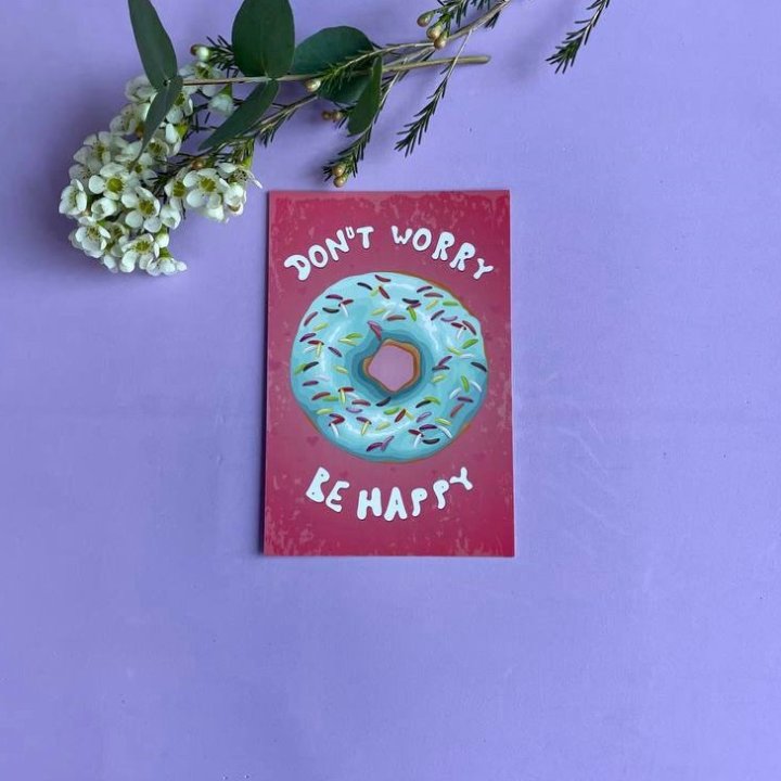 Открытка к букету "Не волнуйся..." в Красноярске