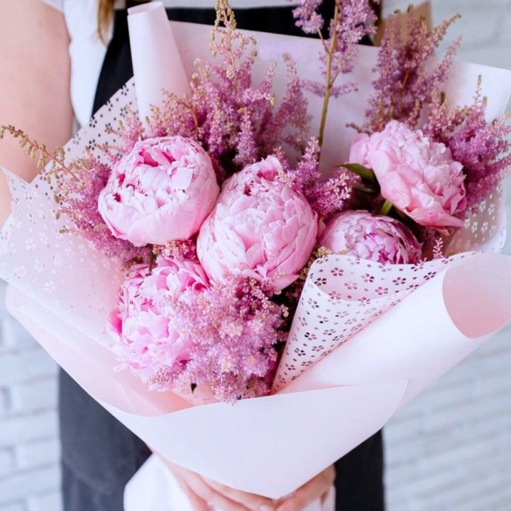 Букет пионов "Мелиса" в Красноярске