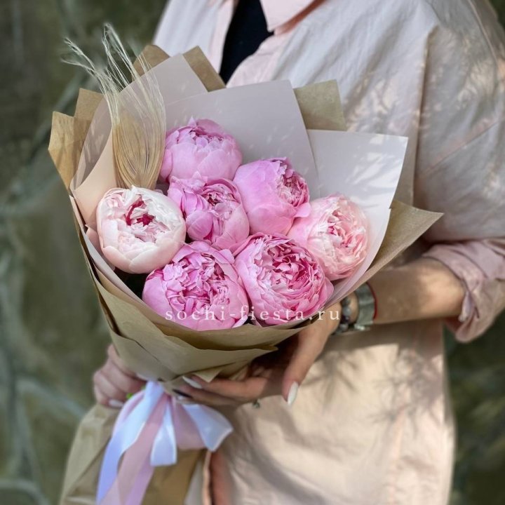 Букет пионов "Венди" в Красноярске