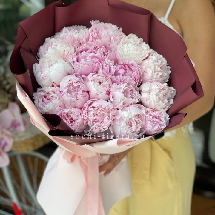 Букет с пионами №5 в Красноярске