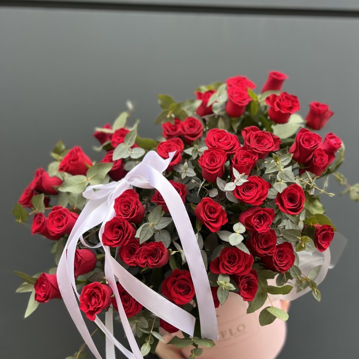 45 Красных роз в боксе "Сеньёрита" в Красноярске