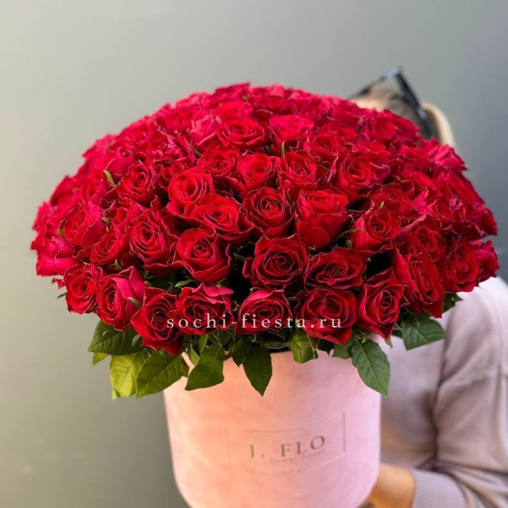 101 кенийская роза в цилиндре в Красноярске