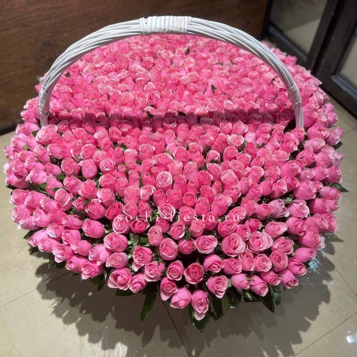 501 розовая роза в Красноярске