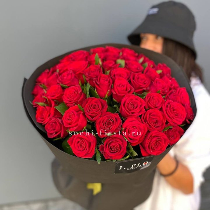 51 роза "Блек" в Красноярске