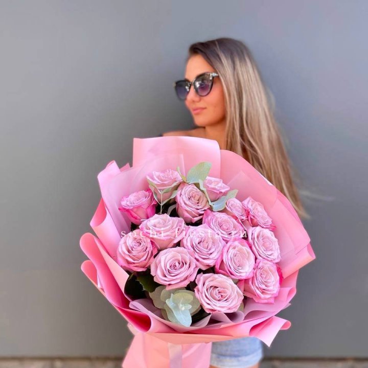 Букет розовых роз 2 в Красноярске
