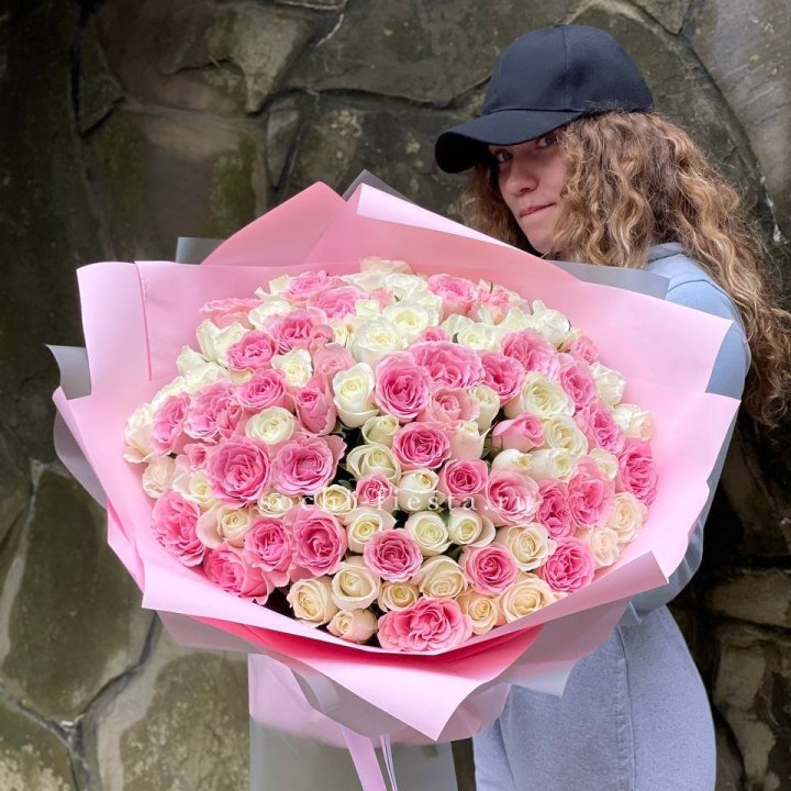 101 роза Миксбери в Красноярске