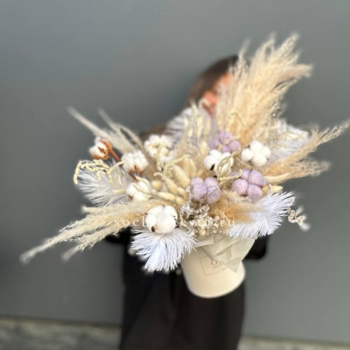 Авторский бокс с сухоцветами №3 в Красноярске