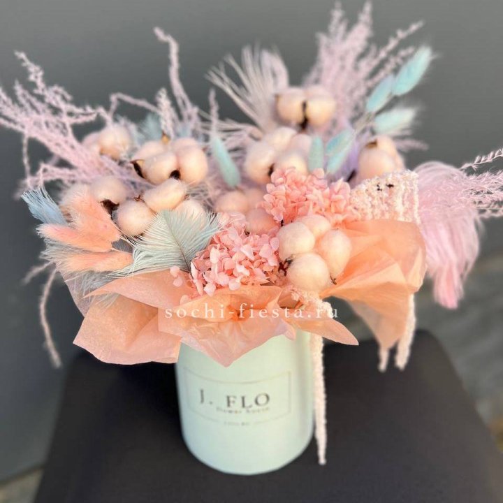 Авторский бокс с сухоцветами №3 в Красноярске