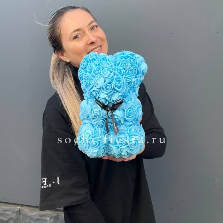 Игрушка медведь голубая в Красноярске