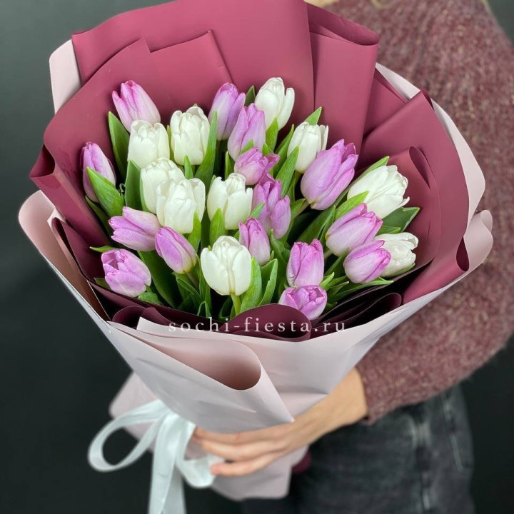 25 тюльпанов микс в Красноярске