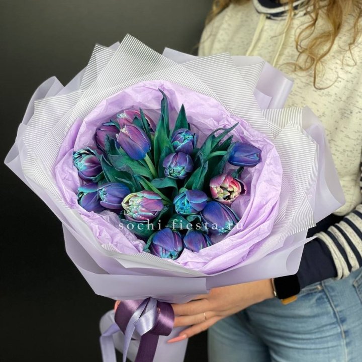 Букет тюльпанов "Пандора" в Красноярске